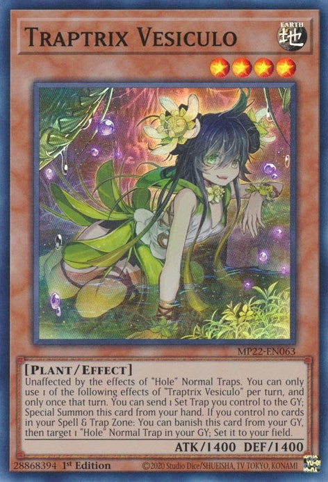Image for Traptrix Vesiculo (2022 Tin of the Pharaoh's Gods) (MP22-EN063) - YuGiOh