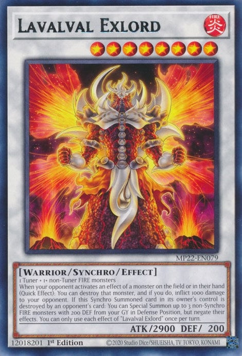 Image for Lavalval Exlord (2022 Tin of the Pharaoh's Gods) (MP22-EN079) - YuGiOh