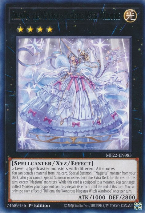 Image for Rilliona, the Wondrous Magistus Witch Wardrobe (2022 Tin of the Pharaoh's Gods) (MP22-EN083) - YuGiOh