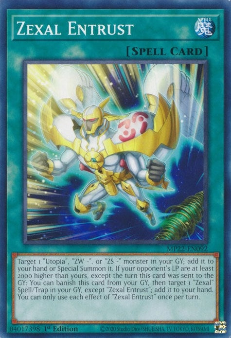 Image for Zexal Entrust (2022 Tin of the Pharaoh's Gods) (MP22-EN092) - YuGiOh
