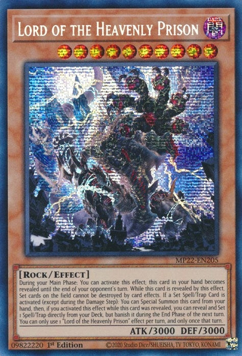 Image for Lord of the Heavenly Prison (2022 Tin of the Pharaoh's Gods) (MP22-EN205) - YuGiOh