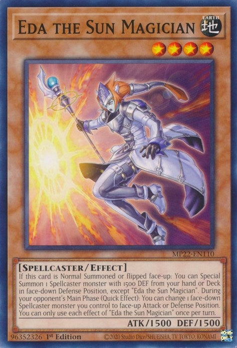Image for Eda the Sun Magician (2022 Tin of the Pharaoh's Gods) (MP22-EN110) - YuGiOh