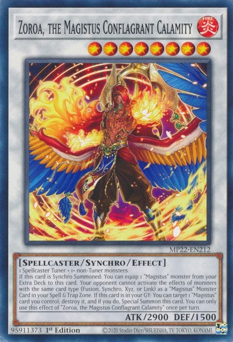 Image for Zoroa, the Magistus Conflagrant Calamity (2022 Tin of the Pharaoh's Gods) (MP22-EN212) - YuGiOh