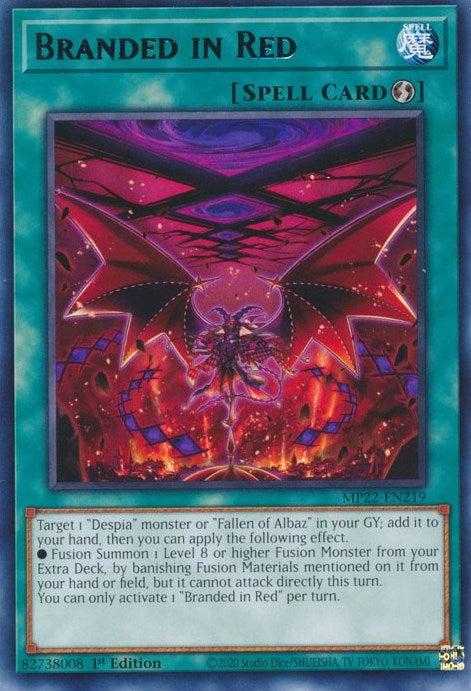 Image for Branded in Red (2022 Tin of the Pharaoh's Gods) (MP22-EN219) - YuGiOh
