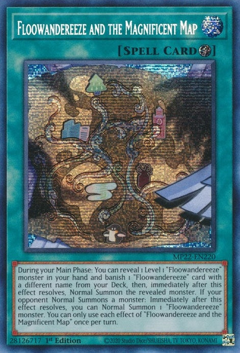 Image for Floowandereeze and the Magnificent Map (2022 Tin of the Pharaoh's Gods) (MP22-EN220) - YuGiOh