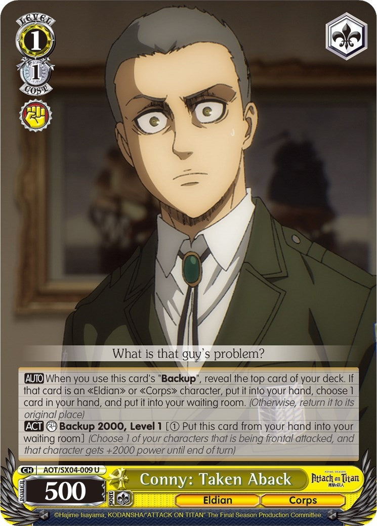 Image for Conny: Taken Aback (Attack On Titan: Final Season) (AOT/SX04-009 U) - Weiss Schwarz
