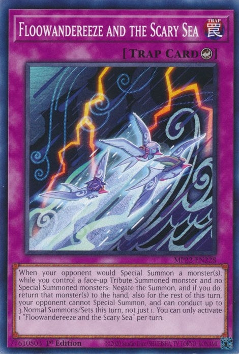Image for Floowandereeze and the Scary Sea (2022 Tin of the Pharaoh's Gods) (MP22-EN228) - YuGiOh