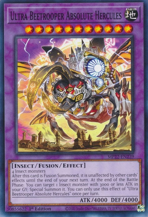 Image for Ultra Beetrooper Absolute Hercules (2022 Tin of the Pharaoh's Gods) (MP22-EN239) - YuGiOh