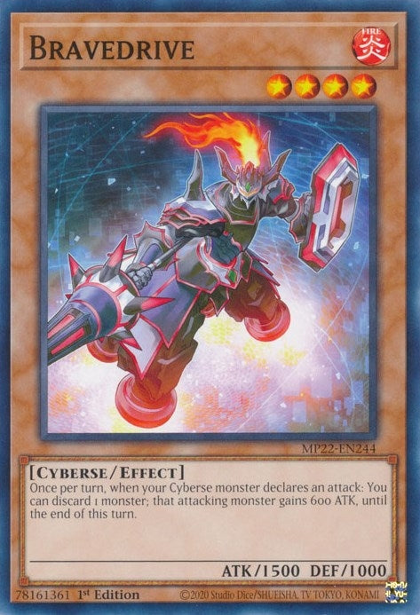 Image for Bravedrive (2022 Tin of the Pharaoh's Gods) (MP22-EN244) - YuGiOh