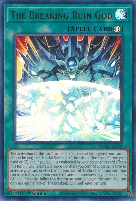 Image for The Breaking Ruin God (2022 Tin of the Pharaoh's Gods) (MP22-EN274) - YuGiOh