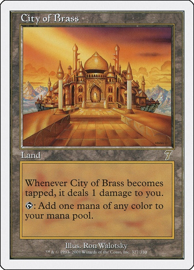 Image for City of Brass (7th Edition) (327) - Magic: The Gathering