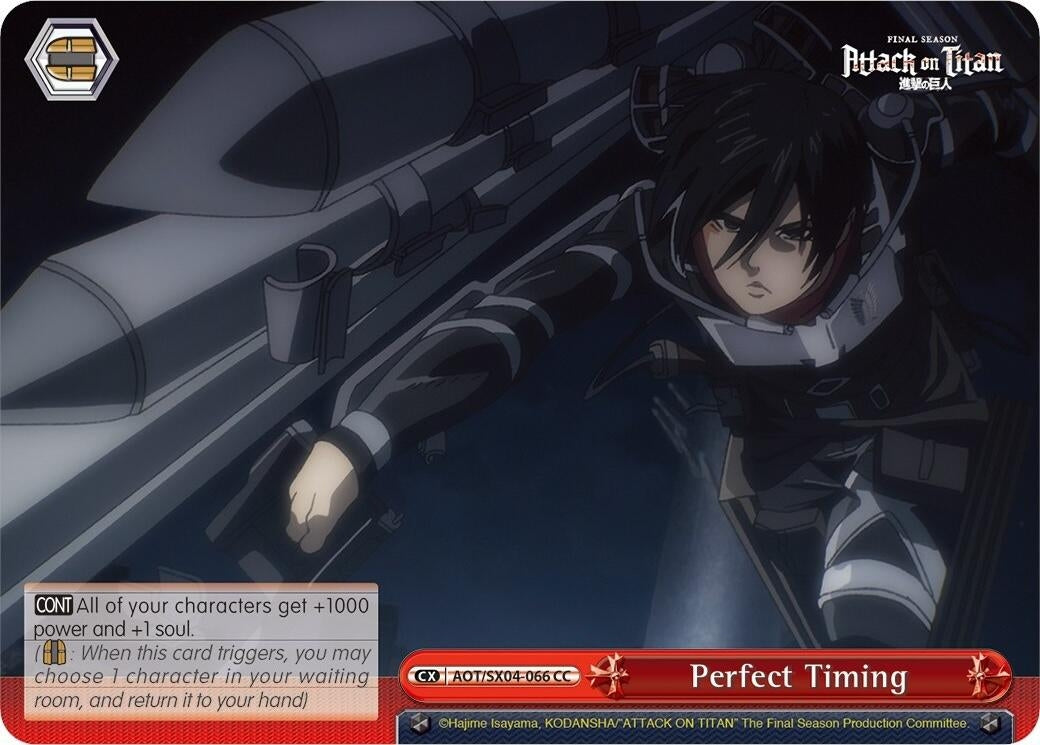 Image for Perfect Timing (Attack On Titan: Final Season) (AOT/SX04-066 CC) - Weiss Schwarz