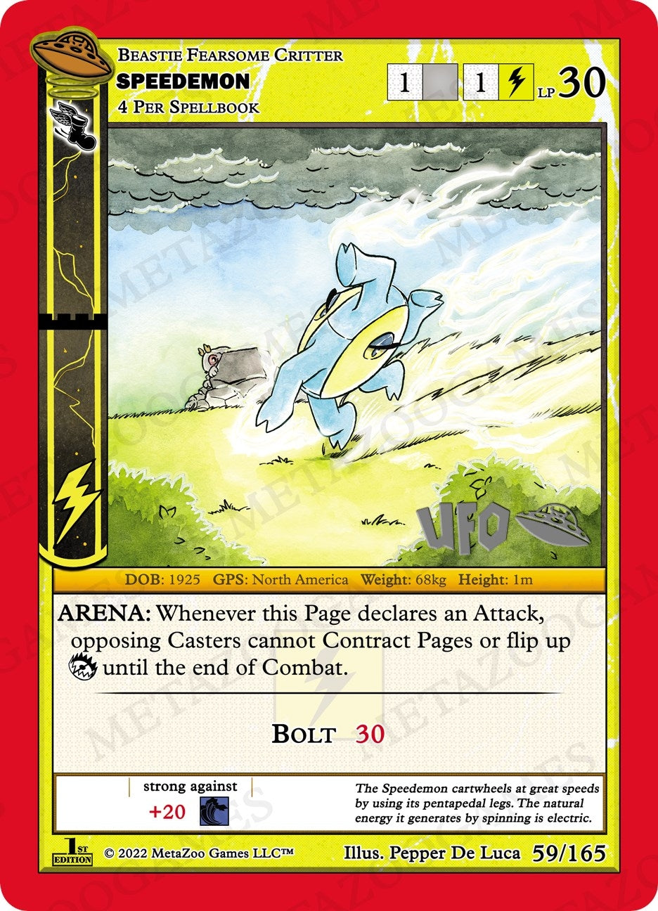 Image for Speedemon (UFO: First Edition Spoiler Pack) (059/165) - MetaZoo
