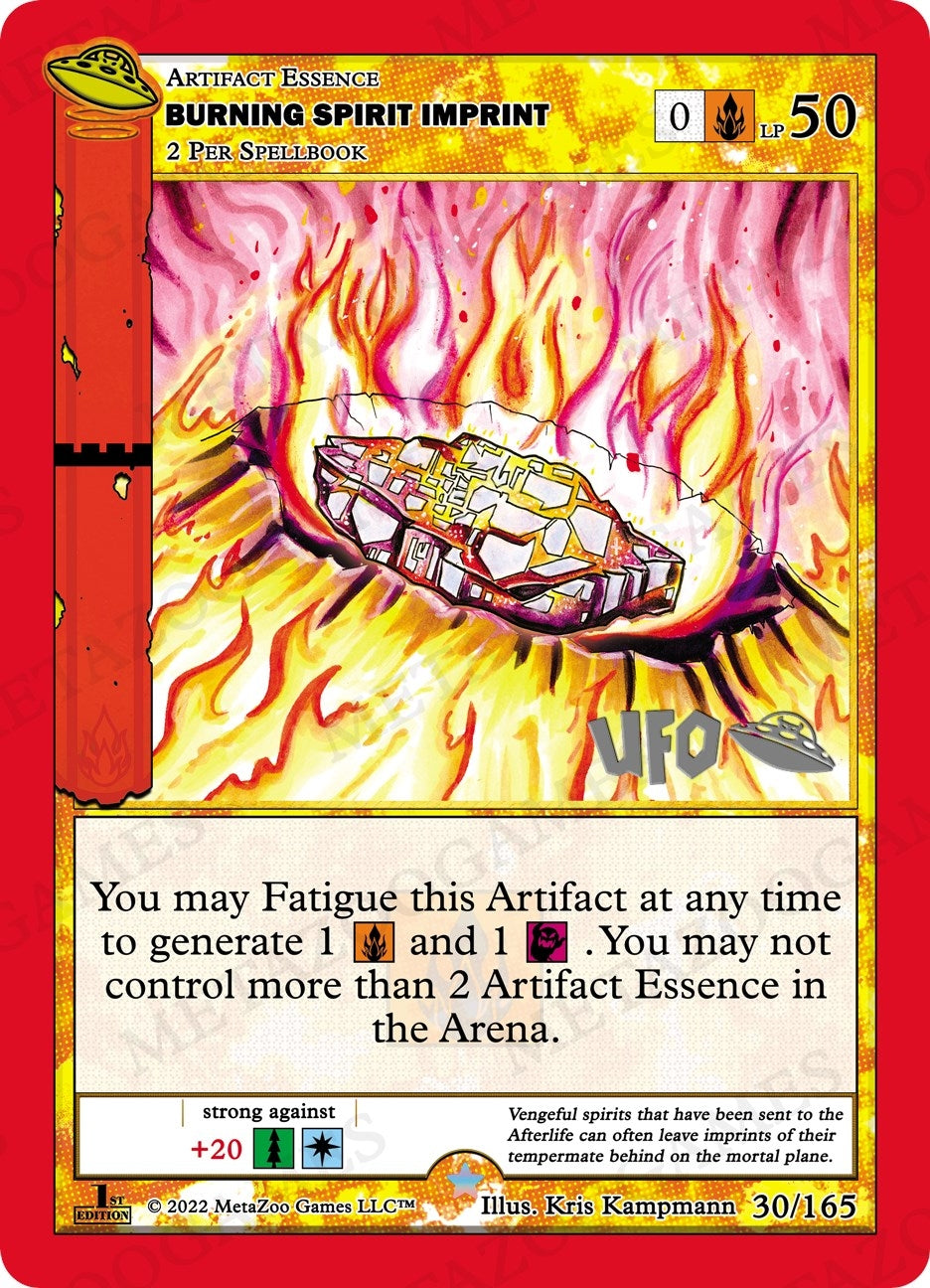 Image for Burning Spirit Imprint (UFO: First Edition Spoiler Pack) (030/165) - MetaZoo