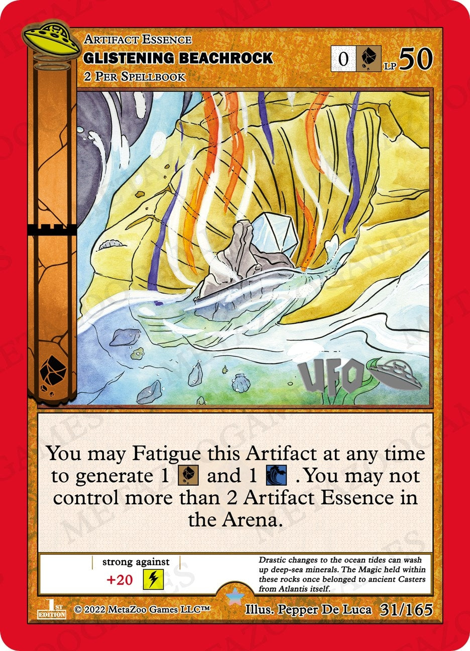 Image for Glistening Beachrock (UFO: First Edition Spoiler Pack) (031/165) - MetaZoo