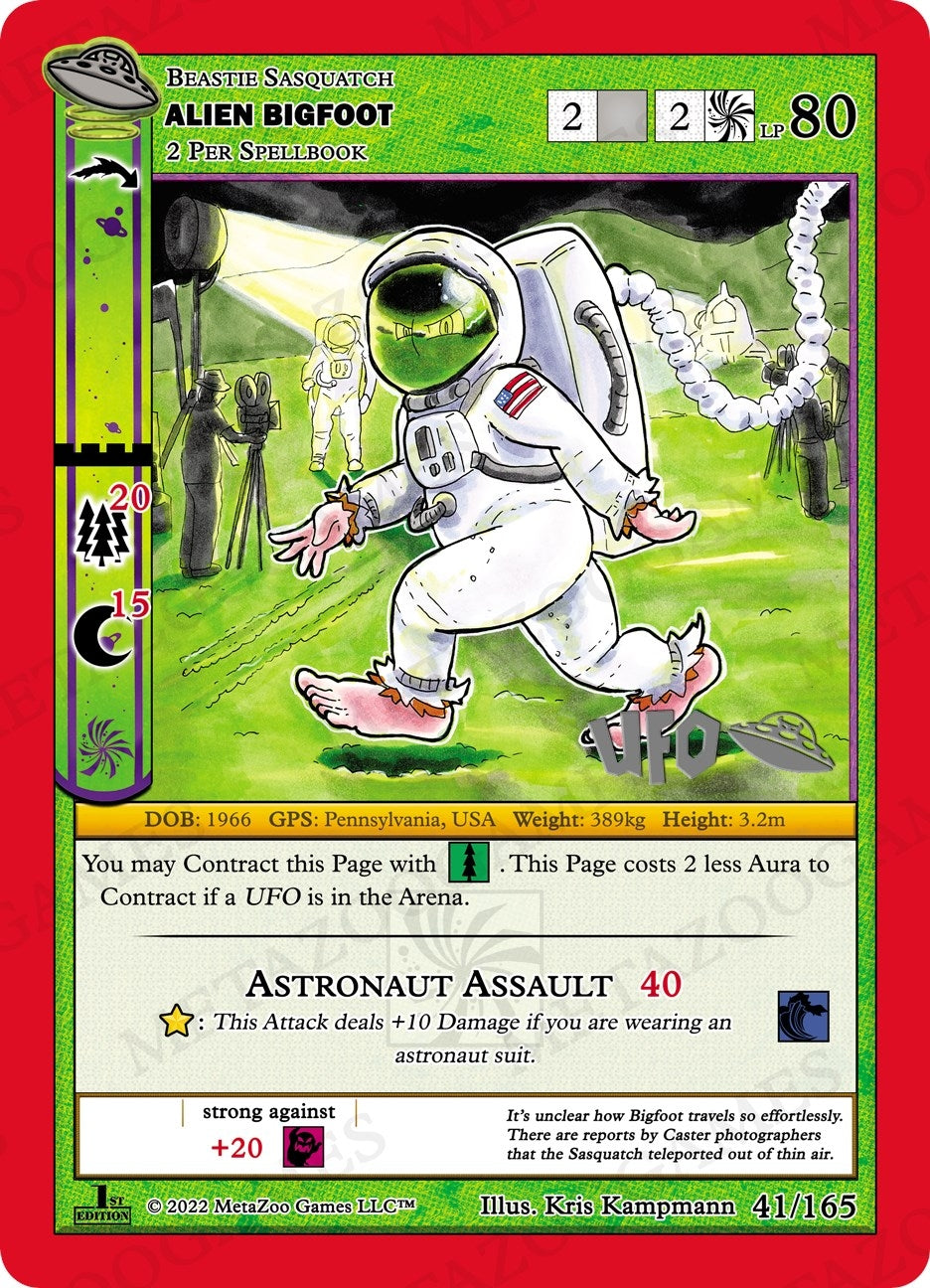 Image for Alien Bigfoot (UFO: First Edition Spoiler Pack) (041/165) - MetaZoo