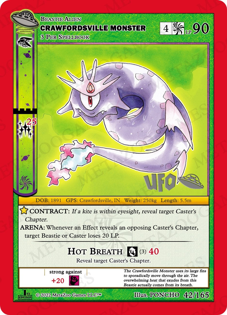 Image for Crawfordsville Monster (UFO: First Edition Spoiler Pack) (042/165) - MetaZoo