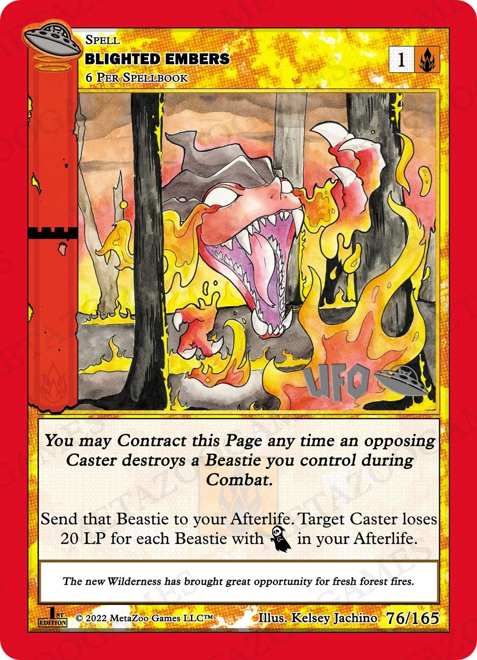 Image for Blighted Embers (UFO: First Edition Spoiler Pack) (076/165) - MetaZoo