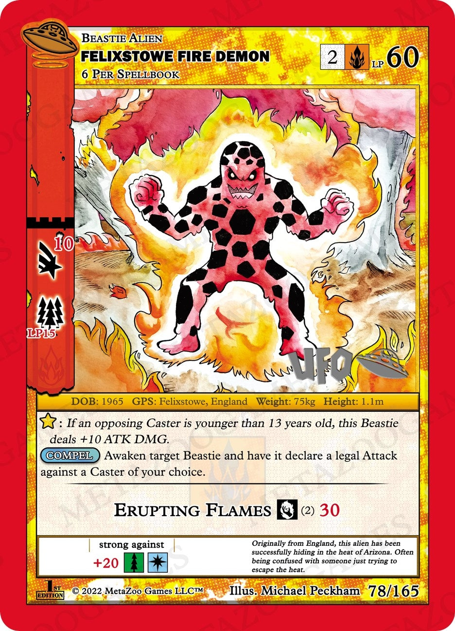 Image for Felixstowe Fire Demon (UFO: First Edition Spoiler Pack) (078/165) - MetaZoo