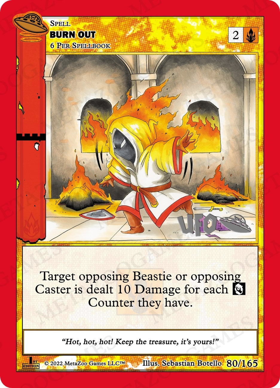 Image for Burn Out (UFO: First Edition Spoiler Pack) (080/165) - MetaZoo