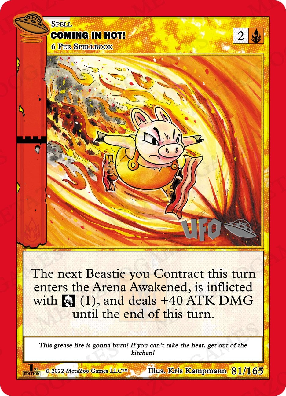 Image for Coming In Hot! (UFO: First Edition Spoiler Pack) (081/165) - MetaZoo