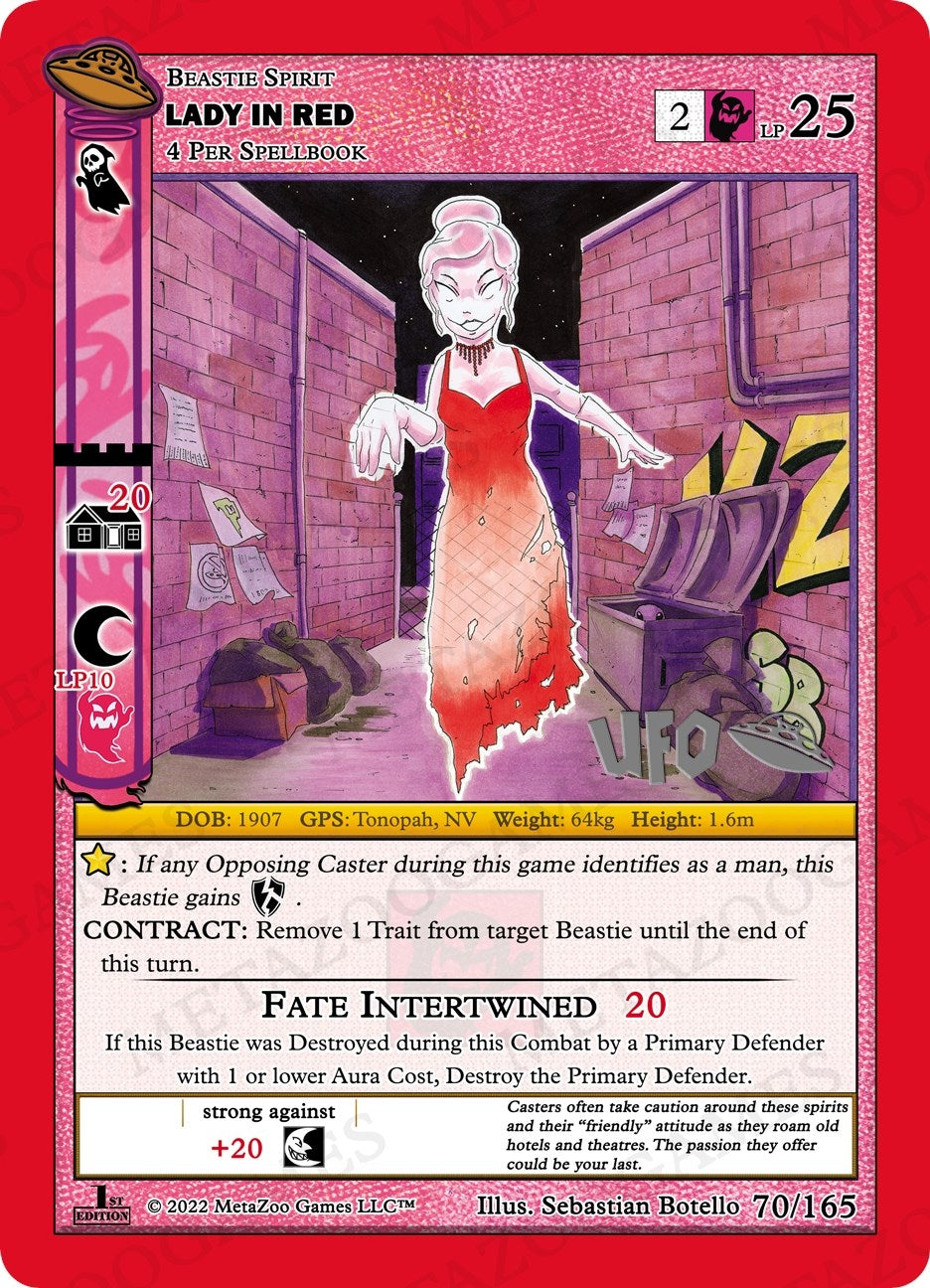 Image for Lady In Red (UFO: First Edition Spoiler Pack) (070/165) - MetaZoo