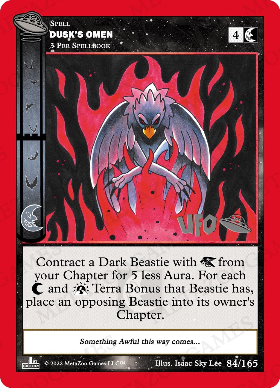 Image for Dusk's Omen (UFO: First Edition Spoiler Pack) (084/165) - MetaZoo