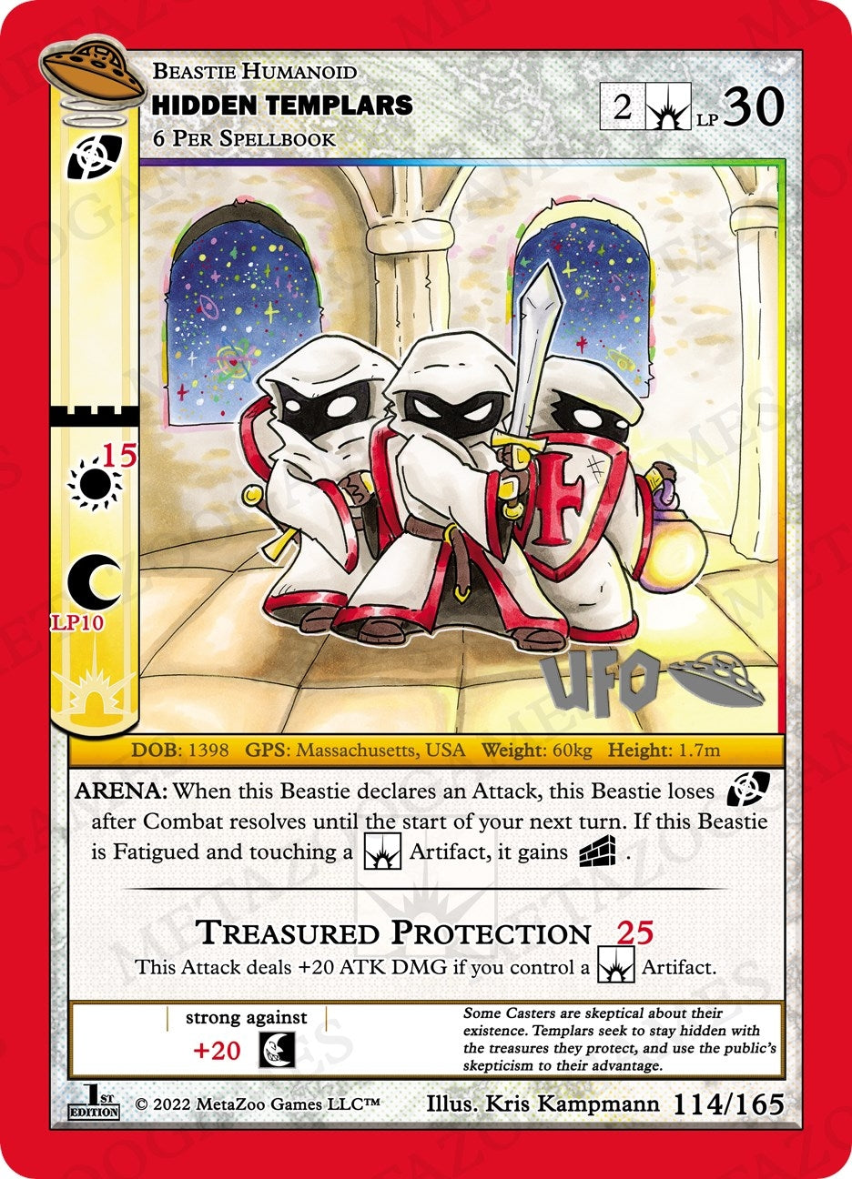 Image for Hidden Templars (UFO: First Edition Spoiler Pack) (114/165) - MetaZoo
