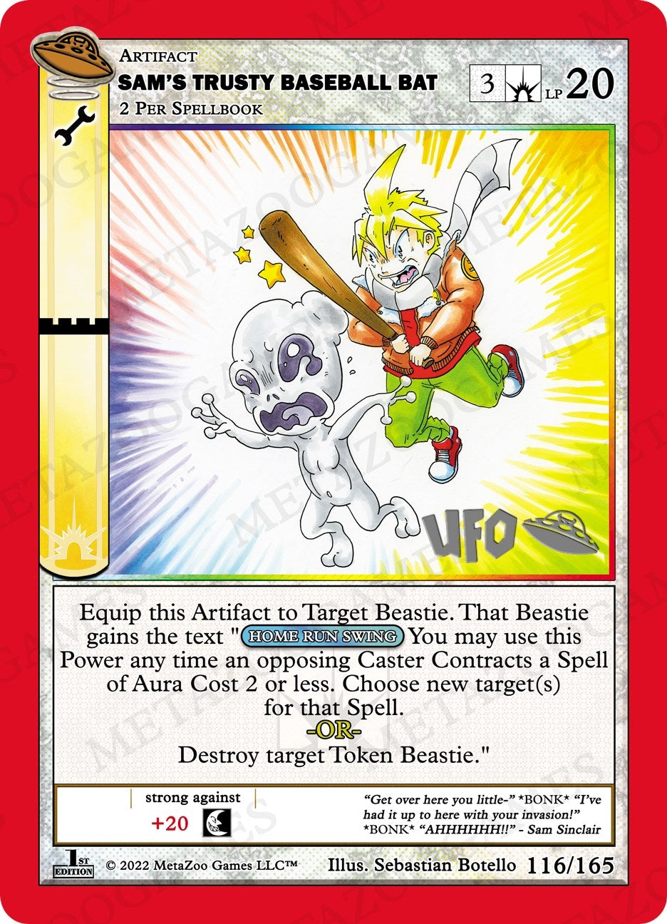 Image for Sam's Trusty Baseball Bat (UFO: First Edition Spoiler Pack) (116/165) - MetaZoo