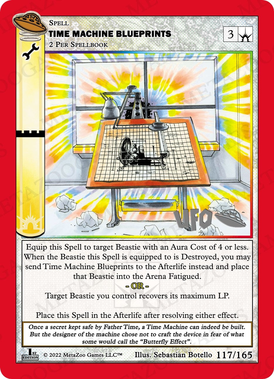 Image for Time Machine Blueprints (UFO: First Edition Spoiler Pack) (117/165) - MetaZoo