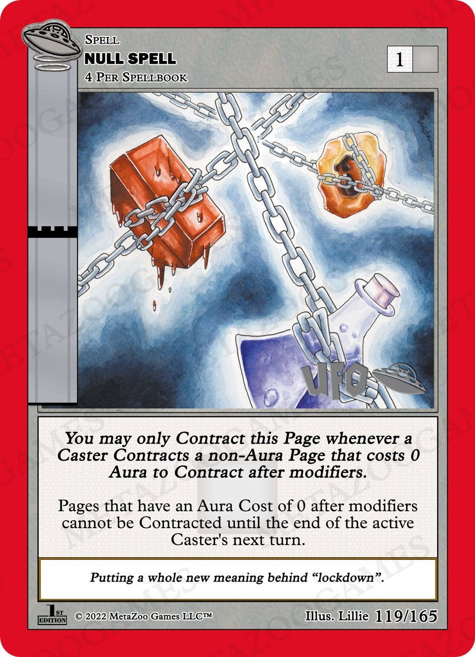Image for Null Spell (UFO: First Edition Spoiler Pack) (119/165) - MetaZoo