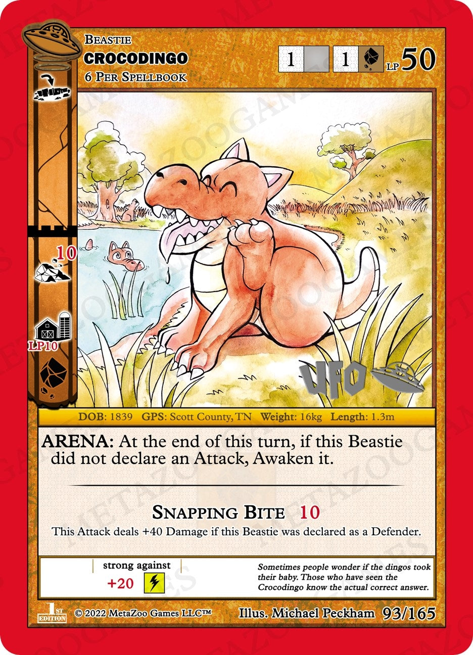 Image for Crocodingo (UFO: First Edition Spoiler Pack) (093/165) - MetaZoo