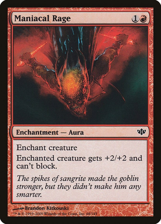 Image for Maniacal Rage (Conflux) (68) - Magic: The Gathering