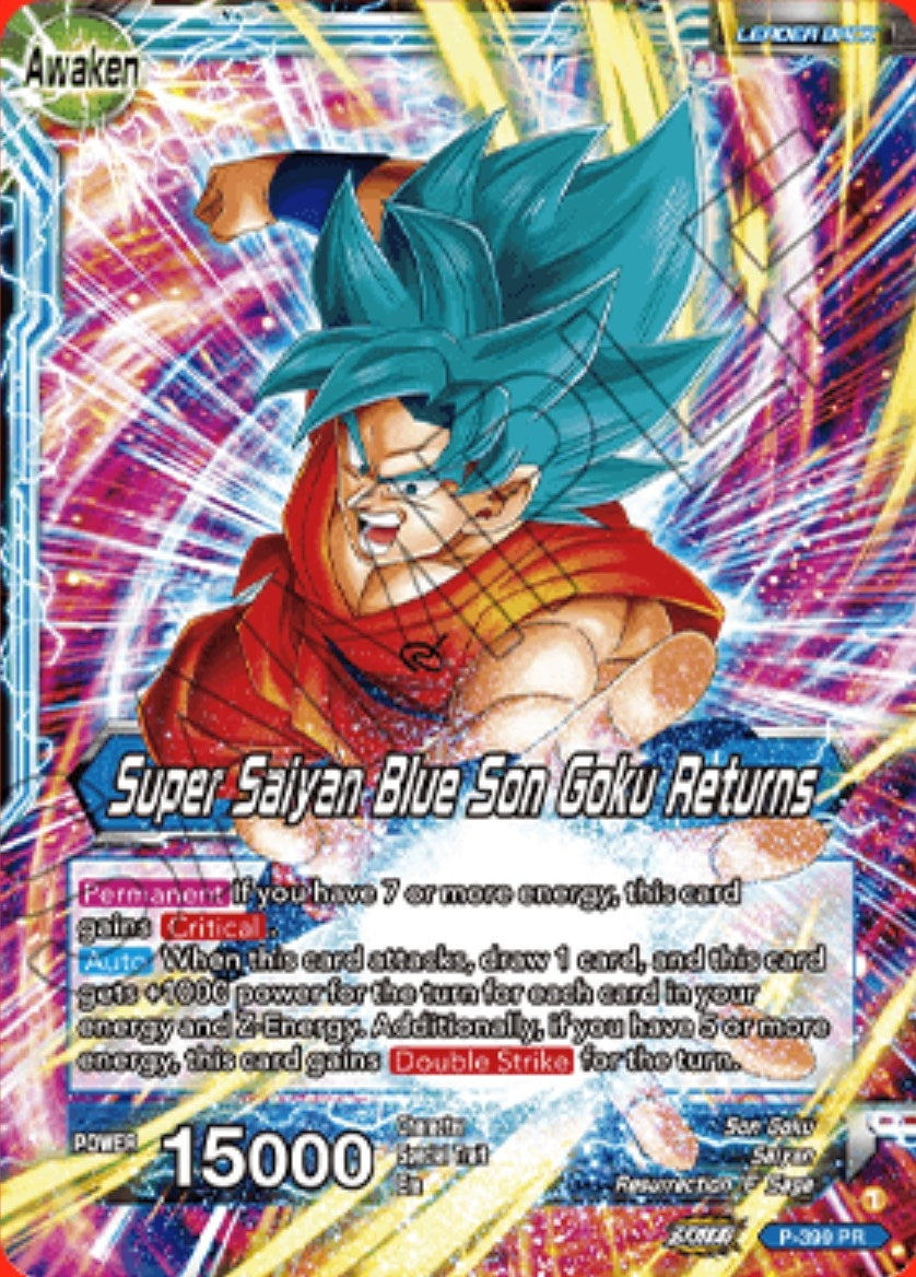 Image for Son Goku // Super Saiyan Blue Son Goku Returns (Promotion Cards) (P-399) - Dragon Ball Super: Masters