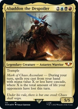 Image for Abaddon the Despoiler (Universes Beyond: Warhammer 40,000) (171) - Magic: The Gathering