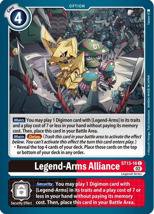 Image for Legend-Arms Alliance (ST-13) (ST13-16 C) - Digimon Card Game