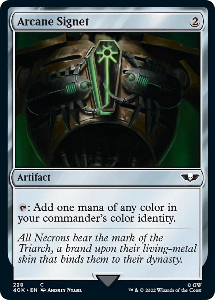 Image for Arcane Signet (228) (Universes Beyond: Warhammer 40,000) (228) - Magic: The Gathering