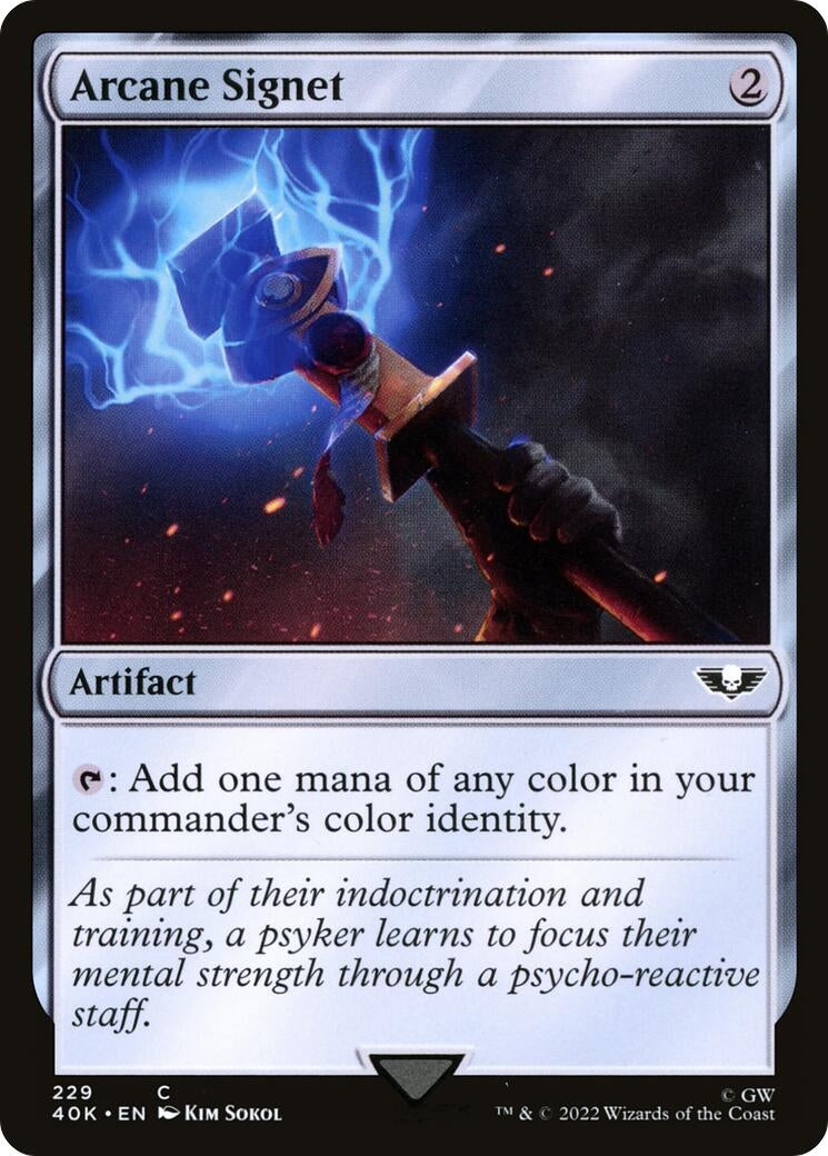Image for Arcane Signet (229) (Universes Beyond: Warhammer 40,000) (229) - Magic: The Gathering