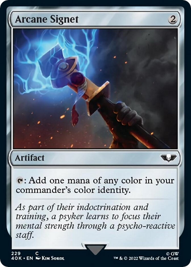 Image for Arcane Signet (229) (Surge Foil) (Universes Beyond: Warhammer 40,000) (229) - Magic: The Gathering