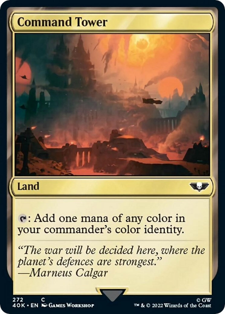 Image for Command Tower (272) (Surge Foil) (Universes Beyond: Warhammer 40,000) (272) - Magic: The Gathering