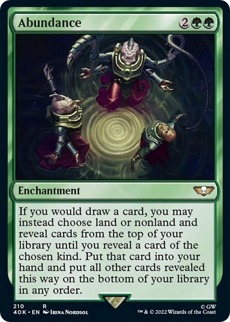 Image for Abundance (Surge Foil) (Universes Beyond: Warhammer 40,000) (210) - Magic: The Gathering