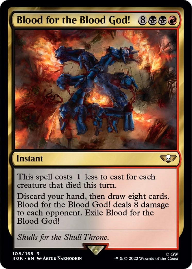 Image for Blood for the Blood God! (Surge Foil) (Universes Beyond: Warhammer 40,000) (108) - Magic: The Gathering