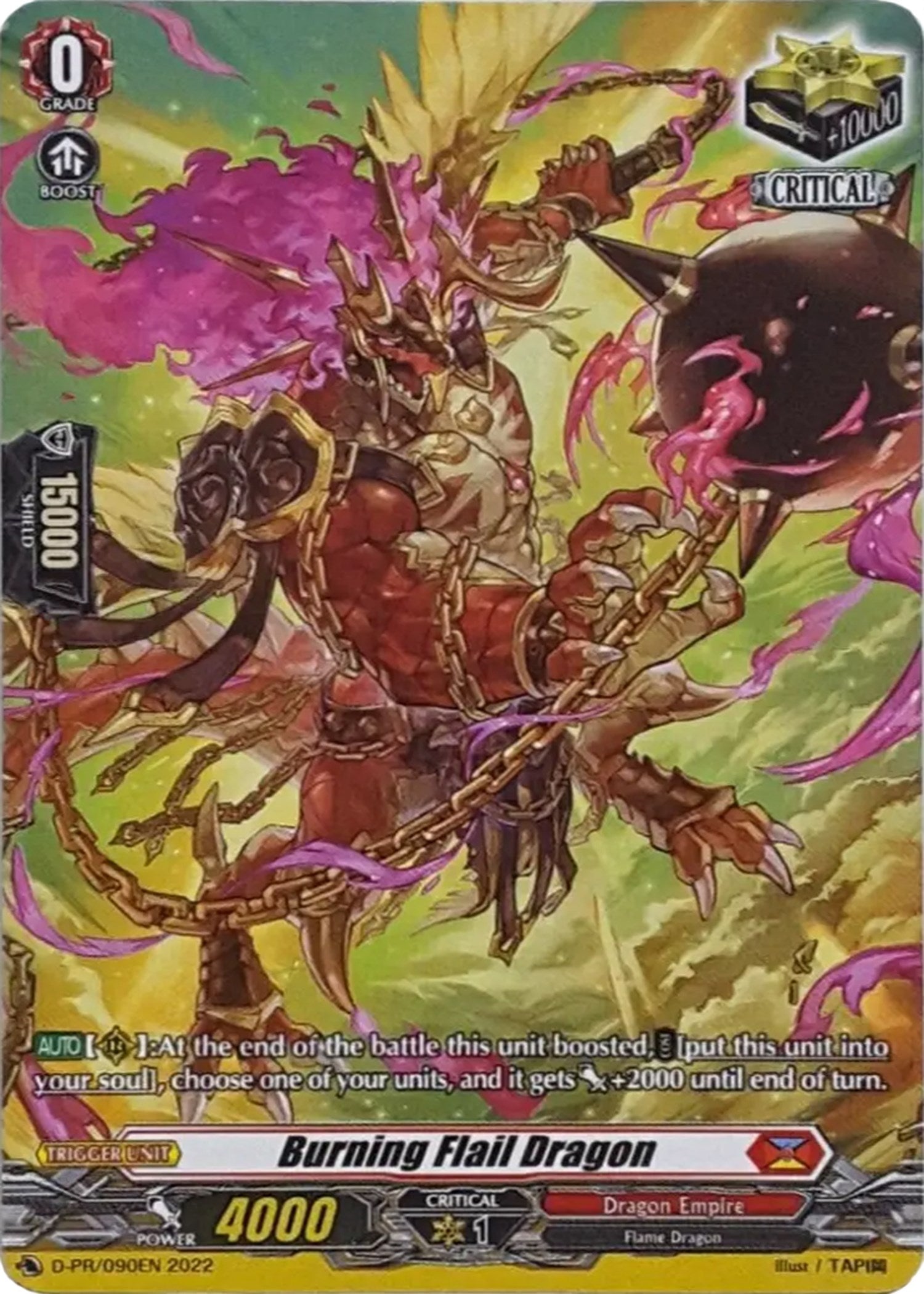 Image for Burning Flail Dragon (090) (D Promo Cards) (D-PR/090) - Cardfight Vanguard