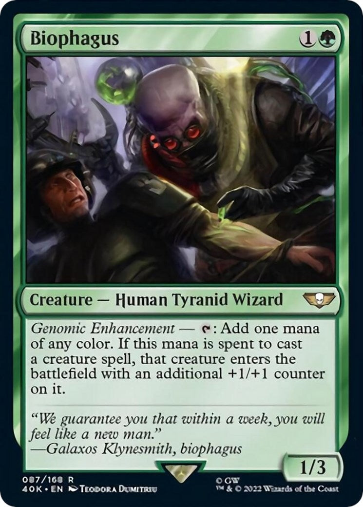 Image for Biophagus (Surge Foil) (Universes Beyond: Warhammer 40,000) (87) - Magic: The Gathering