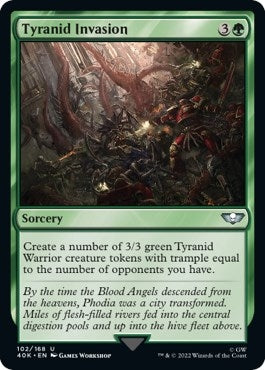 Image for Tyranid Invasion (Surge Foil) (Universes Beyond: Warhammer 40,000) (102) - Magic: The Gathering