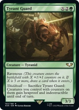 Image for Tyrant Guard (Surge Foil) (Universes Beyond: Warhammer 40,000) (103) - Magic: The Gathering