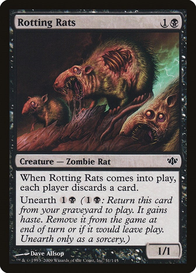 Image for Rotting Rats (Conflux) (51) - Magic: The Gathering