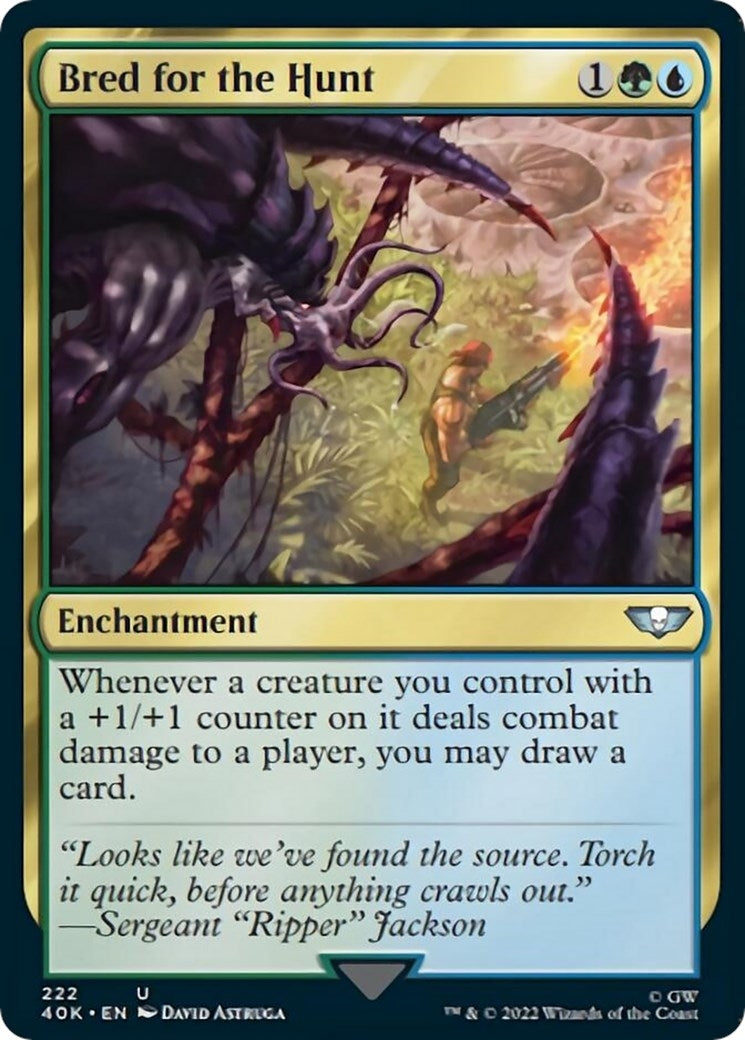 Image for Bred for the Hunt (Universes Beyond: Warhammer 40,000) (222) - Magic: The Gathering