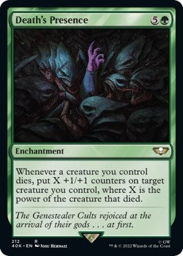 Image for Death's Presence (Surge Foil) (Universes Beyond: Warhammer 40,000) (212) - Magic: The Gathering