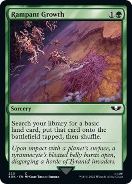 Image for Rampant Growth (Surge Foil) (Universes Beyond: Warhammer 40,000) (220) - Magic: The Gathering